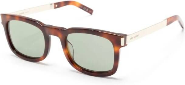 Saint Laurent Eyewear SL 581 zonnebril met vierkant montuur Bruin