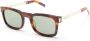 Saint Laurent Eyewear SL 581 zonnebril met vierkant montuur Bruin - Thumbnail 2