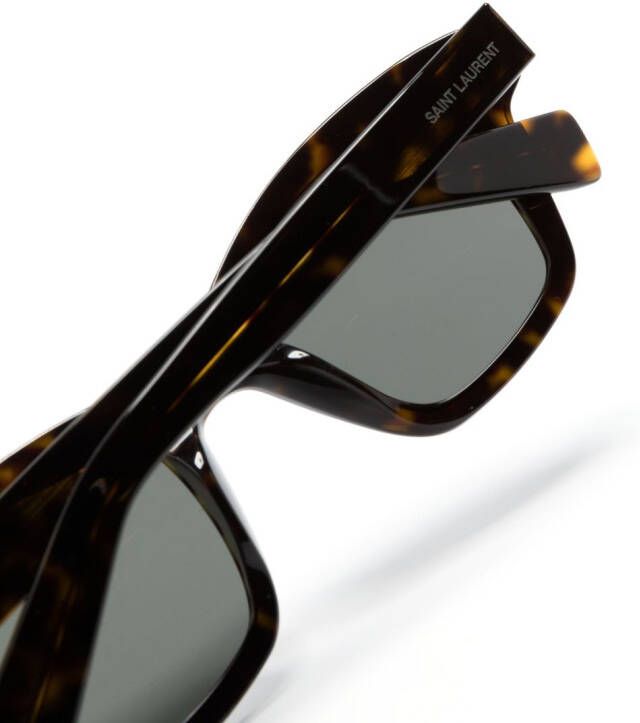 Saint Laurent Eyewear SL 592 zonnebril met vierkant montuur Bruin