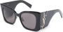 Saint Laurent Eyewear SL M119 zonnebril met oversized montuur Zwart - Thumbnail 2