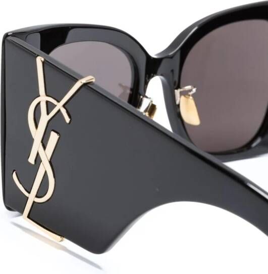 Saint Laurent Eyewear SL M119 zonnebril met oversized montuur Zwart