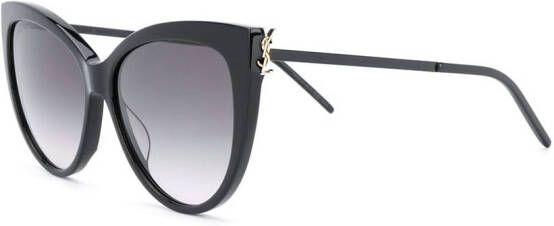 Saint Laurent Eyewear SL M48SA zonnebril met kattenoog montuur Zwart