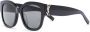 Saint Laurent Eyewear SL M95 zonnebril met oversized montuur Zwart - Thumbnail 3