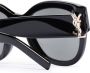 Saint Laurent Eyewear SL M95 zonnebril met oversized montuur Zwart - Thumbnail 4