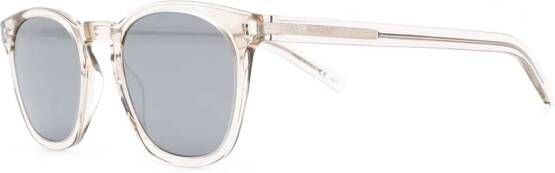 Saint Laurent Eyewear SL28 zonnebril met vierkant montuur Wit