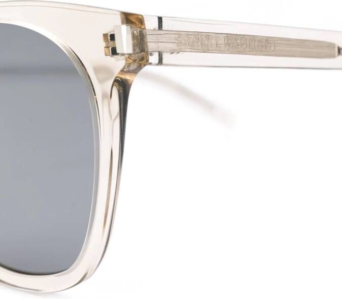 Saint Laurent Eyewear SL28 zonnebril met vierkant montuur Wit