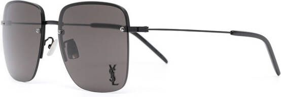 Saint Laurent Eyewear SL312M zonnebril met vierkant montuur Zwart