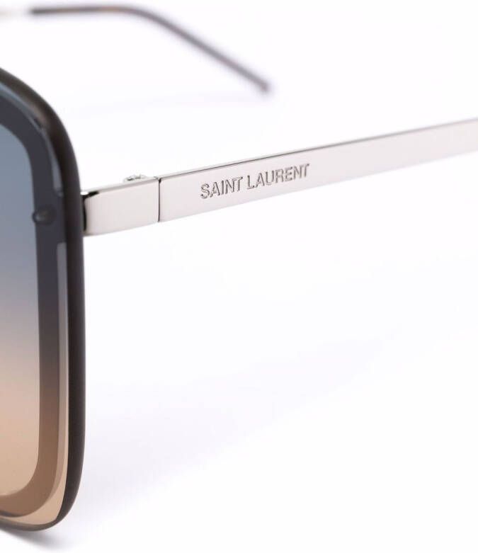 Saint Laurent Eyewear SL364 Mask zonnebril Zilver