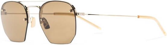 Saint Laurent Eyewear SL422 zonnebril met geometrisch montuur Goud