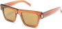 Saint Laurent Eyewear SL469 zonnebril met vierkant montuur Bruin - Thumbnail 2