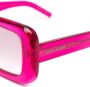 Saint Laurent Eyewear SL534 zonnebril met rechthoekig montuur Roze - Thumbnail 3