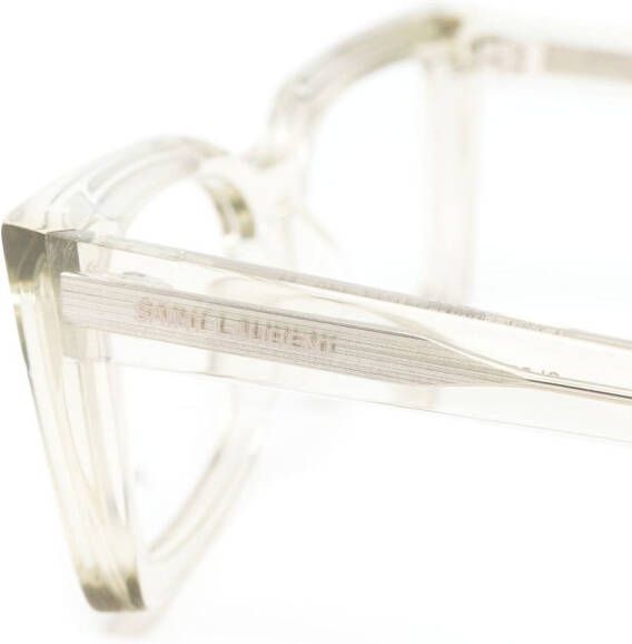 Saint Laurent Eyewear SL554 bril met vierkant montuur Groen