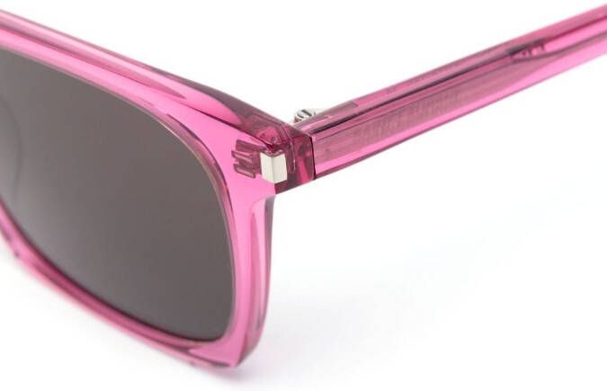 Saint Laurent Eyewear SL559 zonnebril met vierkant montuur Roze