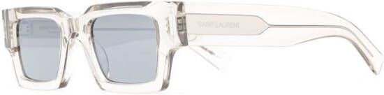 Saint Laurent Eyewear SL572 zonnebril met vierkant montuur Grijs