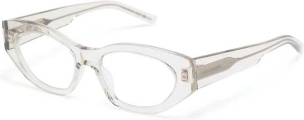 Saint Laurent Eyewear SL638 bril met cat-eye montuur Beige