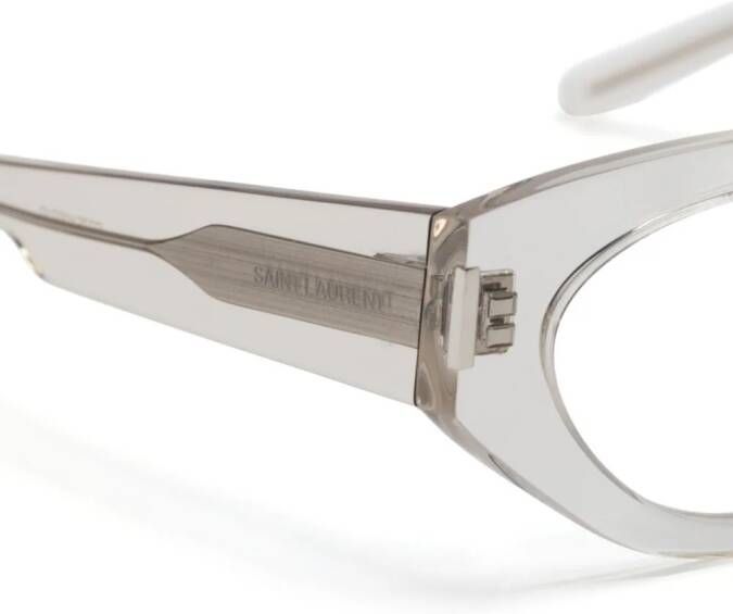 Saint Laurent Eyewear SL638 bril met cat-eye montuur Beige