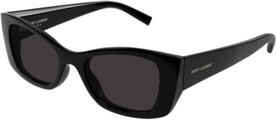 Saint Laurent Eyewear SLP zonnebril met rechthoekig montuur Zwart