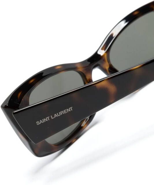 Saint Laurent Eyewear Zonnebril met cat-eye montuur Bruin