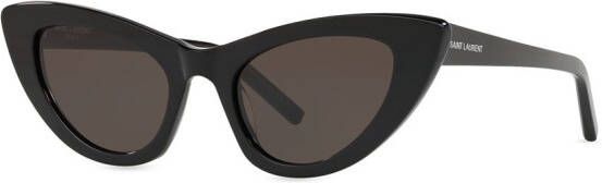 Saint Laurent Eyewear Zonnebril met cat-eye montuur Zwart