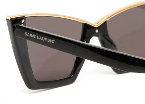 Saint Laurent Eyewear Zonnebril met cat-eye montuur Zwart