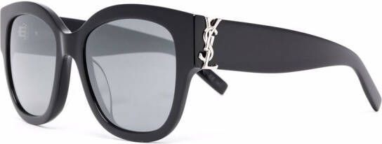 Saint Laurent Eyewear Zonnebril met cat-eye montuur Zwart