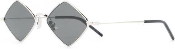 Saint Laurent Eyewear Zonnebril met diamant montuur Zwart