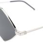 Saint Laurent Eyewear Zonnebril met diamant montuur Zwart - Thumbnail 3