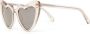 Saint Laurent Eyewear Zonnebril met hartvormig montuur Beige - Thumbnail 2
