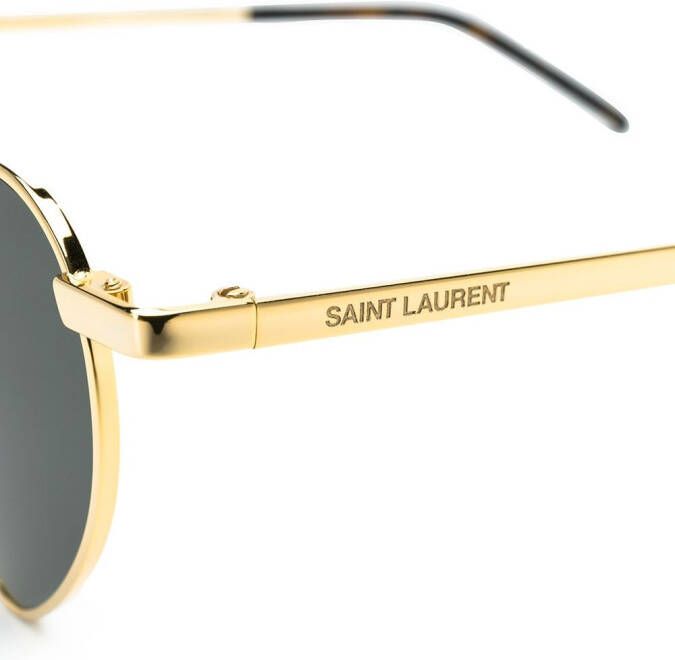 Saint Laurent Eyewear Zonnebril met hartvormig montuur Goud
