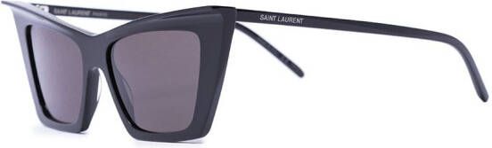 Saint Laurent Eyewear Zonnebril met kattenoog montuur Zwart