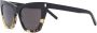 Saint Laurent Eyewear Zonnebril met kattenoog montuur Zwart - Thumbnail 1