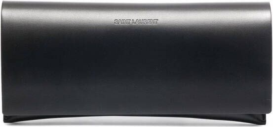 Saint Laurent Eyewear Zonnebril met logoplakkaat Zwart