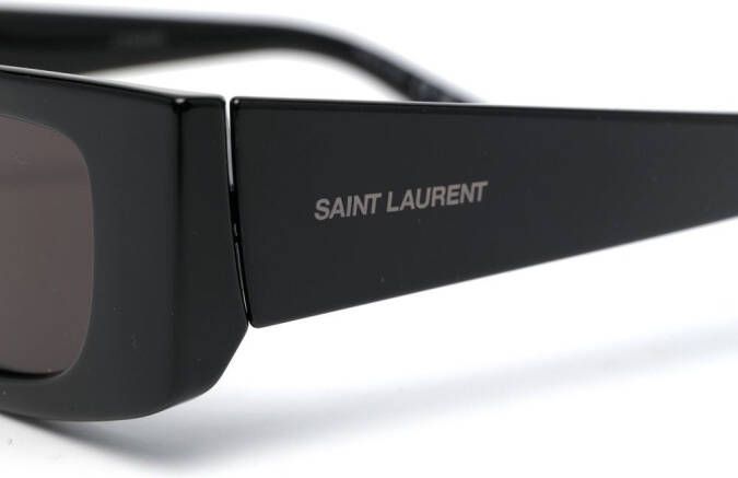 Saint Laurent Eyewear Zonnebril met logoprint Zwart