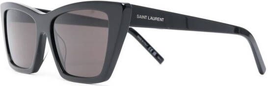 Saint Laurent Eyewear Zonnebril met logoprint Zwart