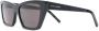 Saint Laurent Eyewear Zonnebril met logoprint Zwart - Thumbnail 2