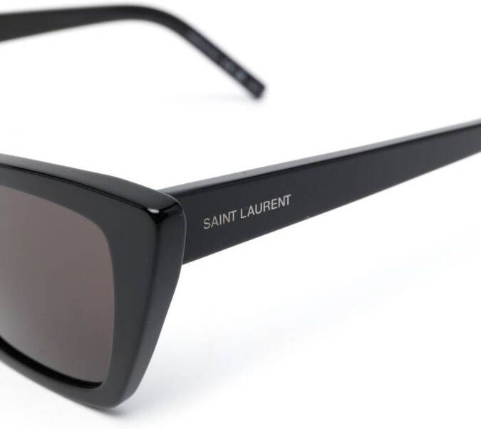 Saint Laurent Eyewear Zonnebril met logoprint Zwart