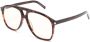 Saint Laurent Eyewear Zonnebril met oversized montuur Bruin - Thumbnail 2