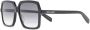Saint Laurent Eyewear Zonnebril met oversized montuur Zwart - Thumbnail 2