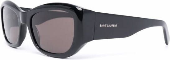 Saint Laurent Eyewear Zonnebril met oversized montuur Zwart
