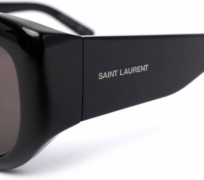 Saint Laurent Eyewear Zonnebril met oversized montuur Zwart