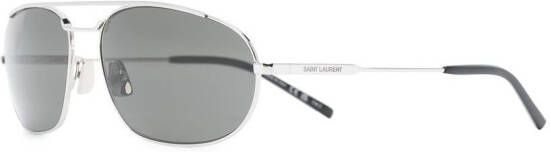 Saint Laurent Eyewear Zonnebril met piloten montuur Grijs