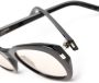 Saint Laurent Eyewear Zonnebril met rond montuur Zwart - Thumbnail 3
