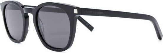 Saint Laurent Eyewear Zonnebril met rond montuur Zwart