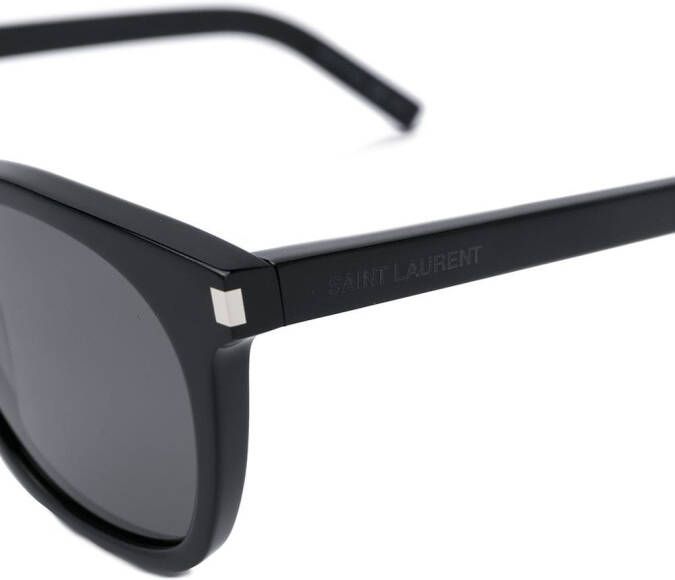 Saint Laurent Eyewear Zonnebril met rond montuur Zwart