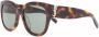 Saint Laurent Eyewear Zonnebril met schildpadschild design Bruin - Thumbnail 2