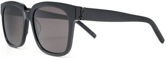 Saint Laurent Eyewear Zonnebril met vierkant montuur Zwart