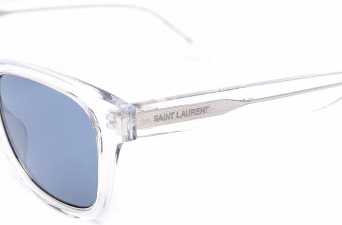 Saint Laurent Eyewear Zonnebril met wayfarer montuur Blauw