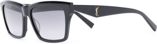 Saint Laurent Eyewear Zonnebril met wayfarer montuur Zwart