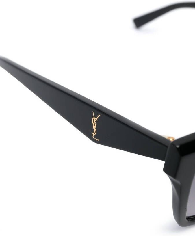 Saint Laurent Eyewear Zonnebril met wayfarer montuur Zwart
