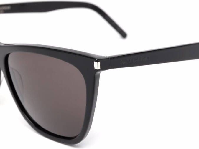 Saint Laurent Eyewear Zonnebril met wayfarer montuur Zwart
